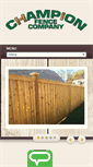 Mobile Screenshot of championfence.info
